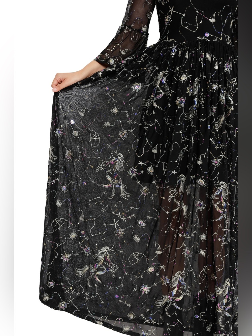 Blackmilk Astraea 3/4 Sleeve Maxi Dress XL NWT - Picture 2 of 7